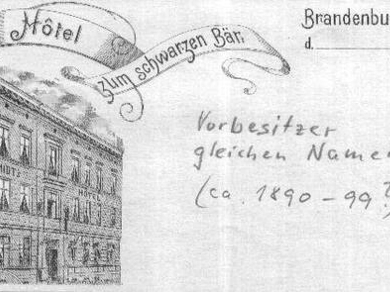 Das Haus zum Bären (früher) in Brandenburg an der Havel - Sitz der Praxis & OP Kloth - Orthopädie, Chirurgie