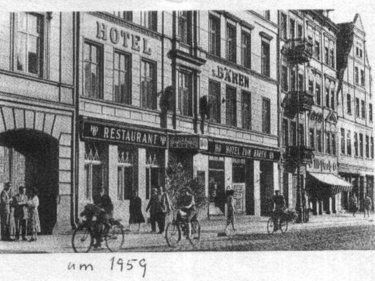 Das Haus zum Bären (früher) in Brandenburg an der Havel - Sitz der Praxis & OP Kloth - Orthopädie, Chirurgie